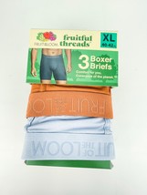 Fruit Of The Loom Fruitful Threads Mens 3pk Boxer Briefs Underwear Extra... - £13.88 GBP