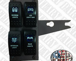 Humvee Lighted 4-GANG Black Rocker Switch Panel With 24V Switches-
show ... - $179.01