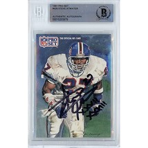 Steve Atwater Denver Broncos Auto 1991 NFL Pro Set Card Autograph Beckett Slab - £92.41 GBP