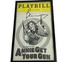 Annie Get Your Gun Playbill Signed Bernadette Peters Framed Vintage - $25.00