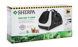 Sherpa&#39;s Pet Trading Company Forma Frame Airline Approved Pet Carrier Black 1ea/ - £201.75 GBP