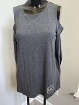 Michael Kors Small Off Shoulder Shirt Soft Grey Logo - £7.74 GBP