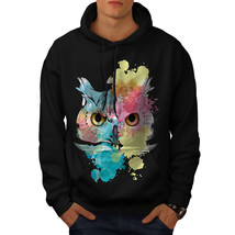 Wellcoda Stylish Owl Bird Mens Hoodie, Beautiful Casual Hooded Sweatshirt - £26.11 GBP+