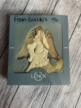 Lenox Laurels Ornament Gold Angel Joy in Box - $17.54