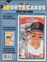 Allan Kaye&#39;s Sports Cards News &amp; Price Guides, September 1992 Will Clark - £13.74 GBP