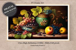 Samsung FRAME TV Art, Vintage Still Life Painting with Fruit | Digital Download - £2.78 GBP