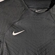Kids Short Sleeve Athletic Shirt Medium Nike Vapor Knit Black Sports Training - £20.40 GBP