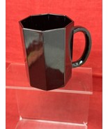 Made in France Ceramic Octagon Black Coffee Mug Cup by Arcoroc OCTIME - $9.85