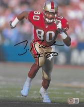 Jerry Rice signed autographed San Francisco 49ers 8x10 photo proof Beckett COA.. - £139.83 GBP