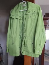 Women&#39;s Coldwater Creek Green Lightweight Lined Jacket Size L - £19.74 GBP