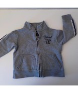 OshKosh Bgosh Varsity 95 Gray Sweatshirt Full ZipUp Jacket Toddler 3T (3... - £10.89 GBP