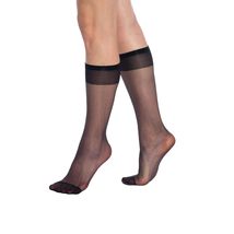 AWS/American Made 3 Pairs Sheer Knee Socks for Women 15 Denier Stretchy Silk Soc - £6.28 GBP