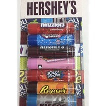 Hershey&#39;s 8 Flavors Lip Balm Twizzlers Reeses Bubble Yum Kisses Watermelon Jolly - £11.98 GBP