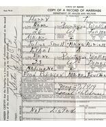 Marriage Record Official Copy 1962 (1919) Wellington Maine Ephemera DWS9A - $42.29 CAD