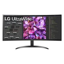LG 34WQ60C-B.AUS 34" Curved UltraWide QHD IPS HDR 10 Monitor with Dual ... - $509.60