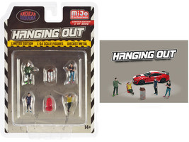 Hanging Out 6 piece Diecast Figure Set 4 Figures 1 Seat 1 Barrel Limited Edition - £18.96 GBP