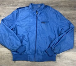 Vintage Europe Craft Blue Members Only Long Sleeve Zip Up Jacket Men Size 46 L - £14.82 GBP