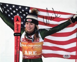 Mikaela Shiffrin signed 8x10 photo PSA/DNA Team USA Ski Autographed - £97.08 GBP