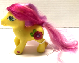 My Little Pony G3 Peach Blossom 2006 Crystal Princess Magnetic Horse Figure - £7.75 GBP