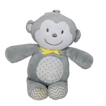 Circo Grey Monkey Musical Chevron Yellow Bow Plush Stuffed Baby Plush Target 12&quot; - £20.52 GBP