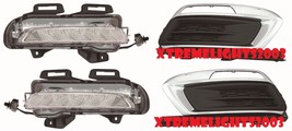 Chevy Cruze 2015 2016 Daytime Running Lights Trim Bezel Bumper Lamps 4PC Set - £281.43 GBP