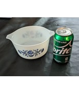 Vintage Pyrex Blue Onion Floral Casserole Dish No Lid 473 1 Quart VGC - $32.48 CAD