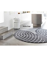 Premium grey round rug hand tufted  area rugs, 100% woolen handmade modern rug,  - $250.00 - $480.00