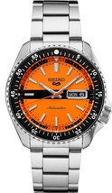 Seiko 5 Sport Automatic Special Edition Men Orange dial Watch SRPK11 - £247.89 GBP