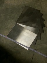 stainless steel sheet 4 pieces 24 gage 6&quot; x 4&quot;+- metal plate 430 welding... - £36.90 GBP