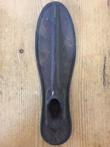 Vtg Antique Cast Iron Solid Metal Cobbler Shoemaker Shoe Form Stretcher 9.75&quot; - £47.54 GBP
