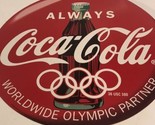 Coca-Cola 1996 Paralympics Olympics Wooden Hand Fan Atlanta Georgia ODS2 - £7.00 GBP