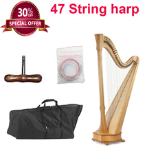 Rosewood Natural 47 String Lever harp  - $3,000.00