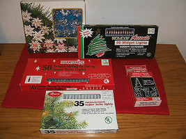 Group of (5) Five Boxes of Various Christmas Holiday Lights (New) - £20.05 GBP