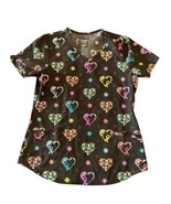 Cherokee Prints Women Scrubs Top V-Neck Print Care Flor-All- CK637 - $395.83 MXN