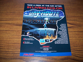 Bay Route Video Arcade Game Flyer Art Promo Vintage Original 1989 - £19.80 GBP