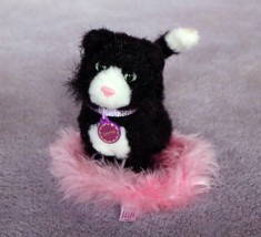 American Girl Doll LICORICE Cat with Pink Bed and Collar SO Cute - $15.84