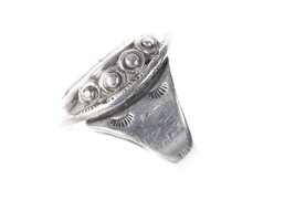 Sz11.5 40&#39;s-50&#39;s Navajo silver and turquoise ring - £138.48 GBP