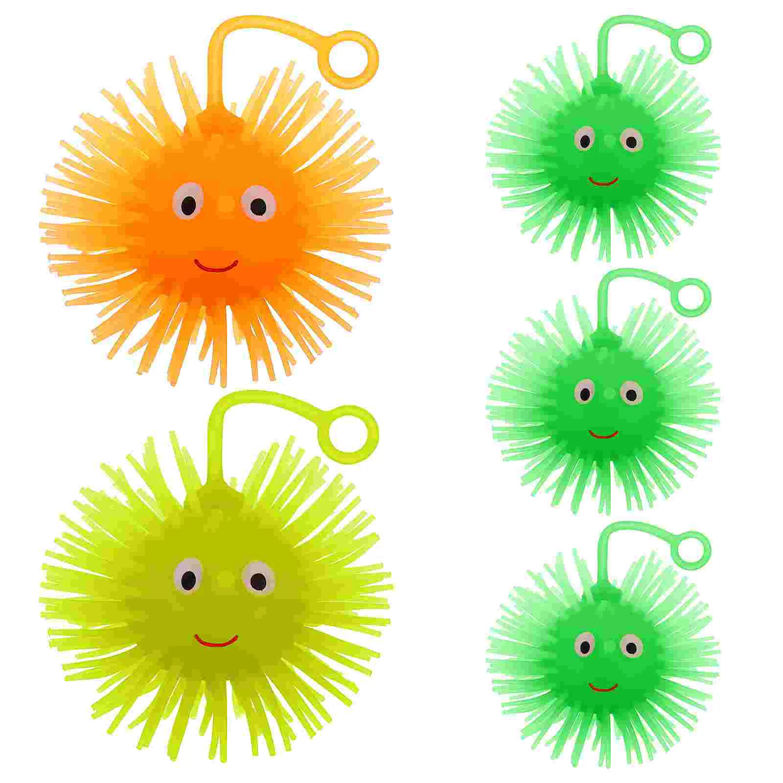 5 Pcs Hedgehog Toy Kid Squeezing Balls Inflatable Luminous Handheld Squeeze Toys - £9.73 GBP