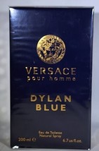 Versace Pour Homme Dylan Blue 200Ml 6.7.Oz Eau De Toilette Spray Men - £66.21 GBP