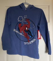 Marvel, Spider-Man boys size large, (10-12) hooded long sleeve tee - $14.99