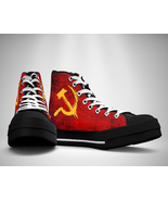 CCCP Soviet Union Russian   Canvas Sneakers Shoes - £39.73 GBP