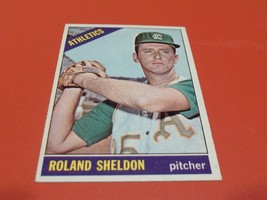 1966 Topps # 18 Roland Sheldon A&#39;s Near Mint / Mint Or Better !! - £35.25 GBP