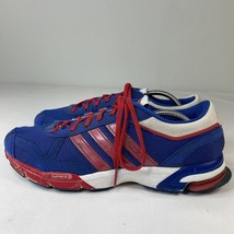 Adidas Marathon 10 Blue Red White Running Shoes Men Size 12 - £26.24 GBP