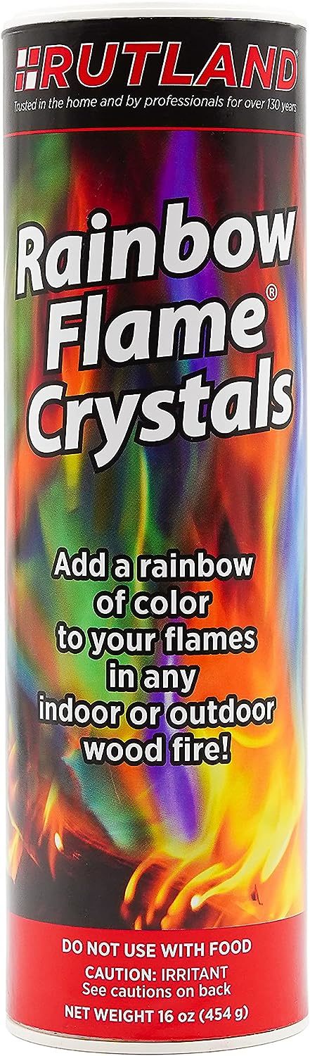 Rutland Products Rainbow Flame Crystals 1 Lb. Canister, 1 Unit,, Colored... - $27.99