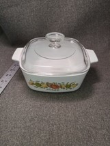 Vintage Spice of Life A 1 1/2-B 1 1/2 Quart Corning Ware With Lid - £14.65 GBP