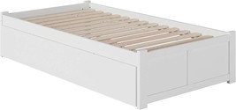 Atlantic Furniture Ar8022012 Concord Platform Bed With Twin Size Urban, White - £377.64 GBP