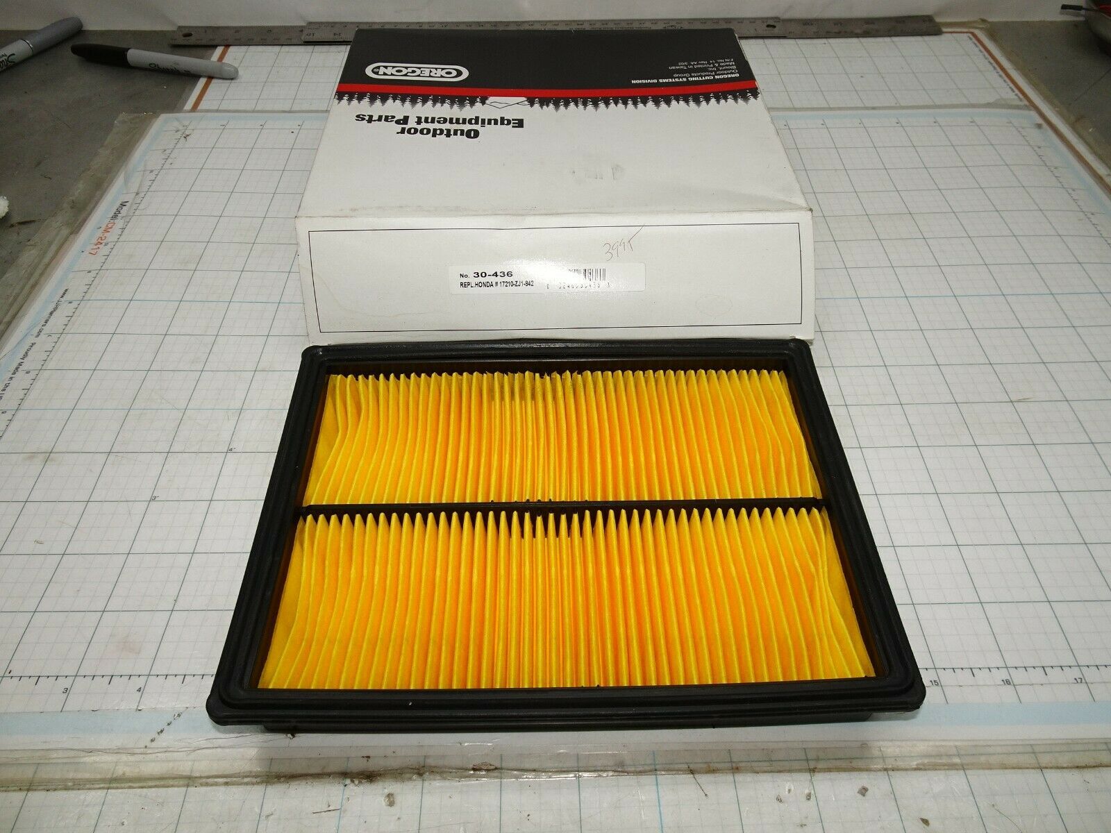 Primary image for Oregon 30-436 Air Filter Element Replaces Honda 17210-ZJ1-842  OEM NOS
