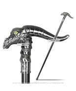 36" Green Eyed Dragon Gentleman's Walking Stick with Metal Cane and Rubb... - $24.73