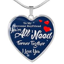 Express Your Love Gifts You&#39;re All I Need Awesome Boyfriend Stainless Steel Or 1 - £54.14 GBP