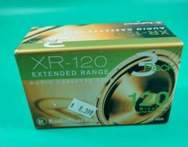 Radio Shack XR-120 Cassette Tapes 3 Pack Extended Range New And Sealed - $14.84